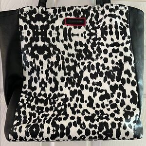 Victoria's Secret Black and White Tote Bag
